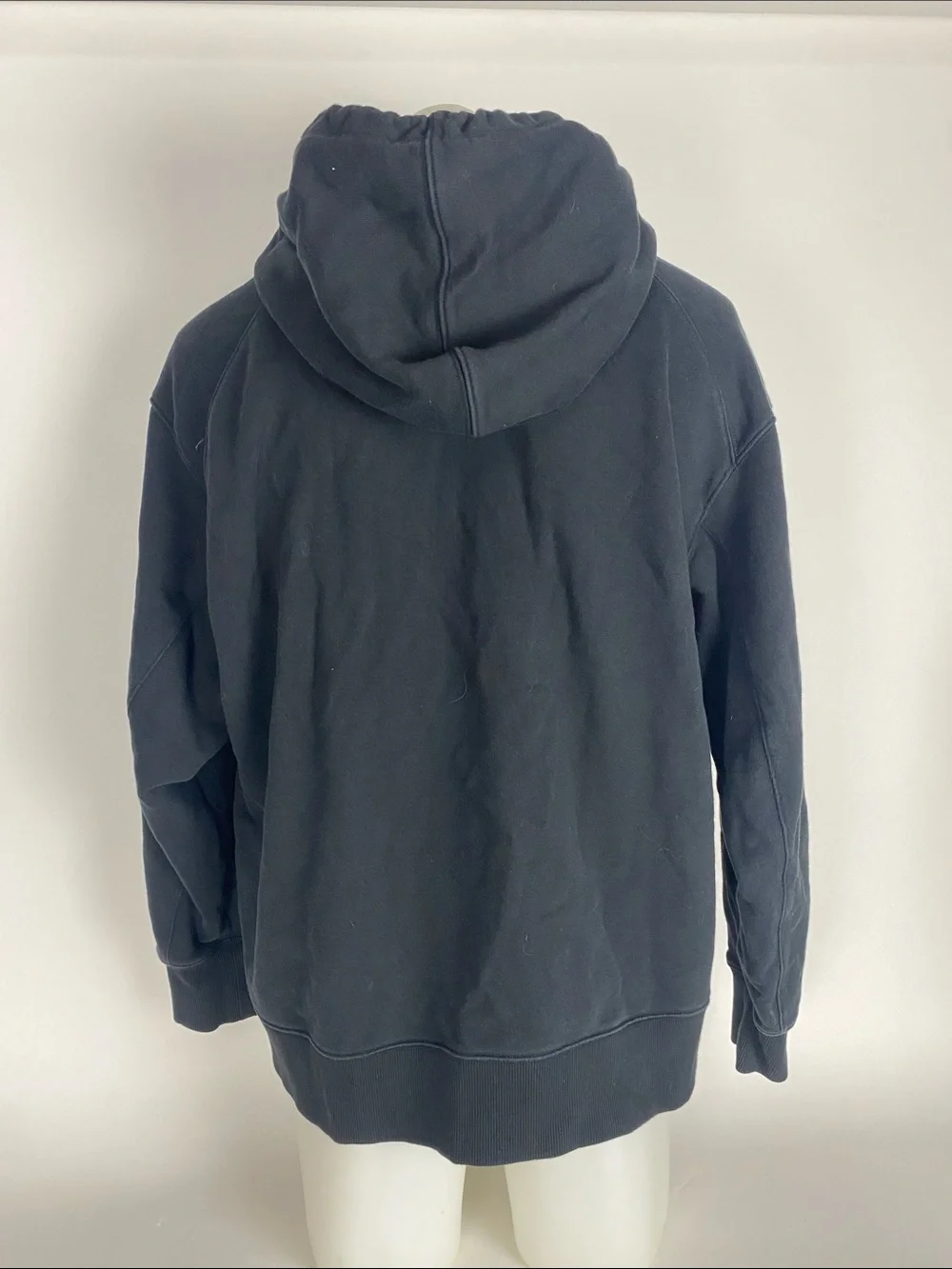 Y-3 Adidas Men's Black Full-Zip Hooded Sweatshirt Size XL